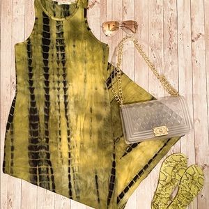 Tie Dye Racer back maxi dress size sm, md & lg